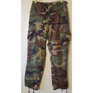 Vintage US Army Camo Cargo Pants Men's Small Regular Woodland
